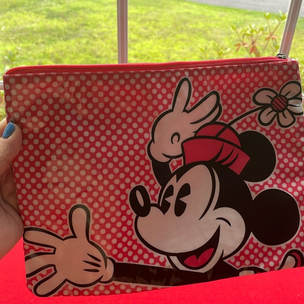 EXCLUSIVE DISNEY PARK LAMINATED ZIPPER POUCH